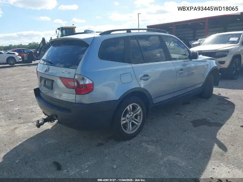WBXPA93445WD18065 | 2005 BMW X3 3.0I