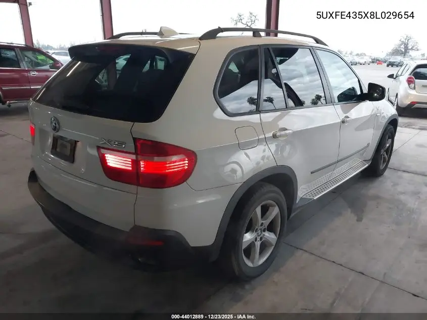 5UXFE435X8L029654 | 2008 BMW X5 3.0Si